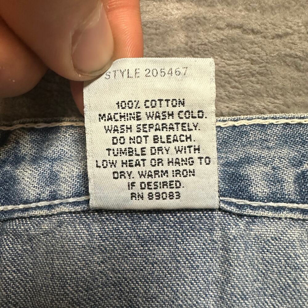 Levi's 950 Straight Jeans‎ Women's Size 7 Long Blue Denim